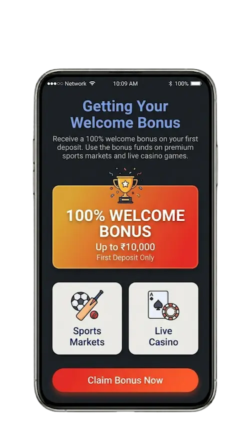 Reddy Anna Book 100% Welcome Bonus on First Deposit